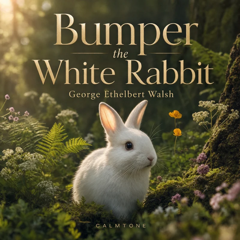 Bumper the White Rabbit in the Woods