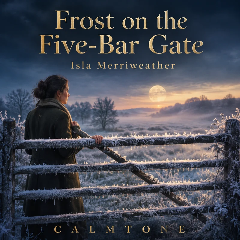 Frost on the Five-Bar Gate: The field in white, before any footprints