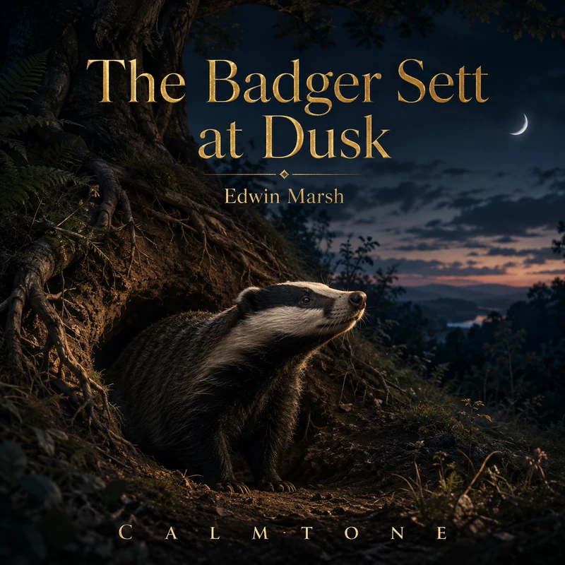 The Badger Sett at Dusk: Patience rewarded in black and white